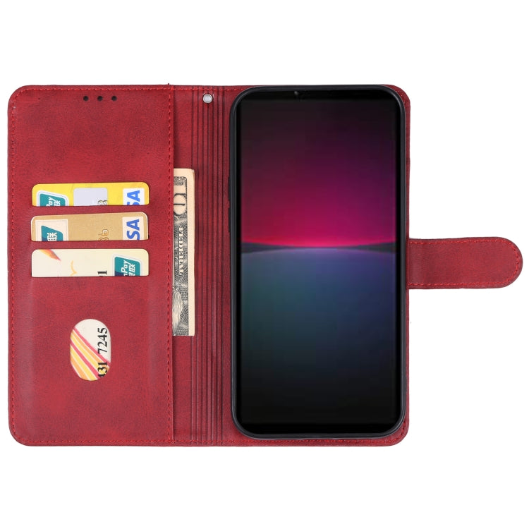For Sony Xperia 10 V Leather Phone Case(Red) - Sony Cases by buy2fix | Online Shopping UK | buy2fix