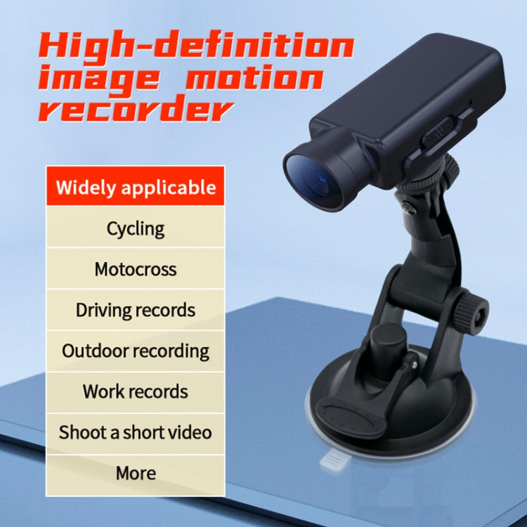 JNN V17 1080P HD Wide Angle Video Sports Recorder with Stand, Capacity:4GB(Black) - Digital Video Recorder by JNN | Online Shopping UK | buy2fix