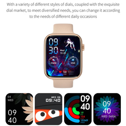 HT15 1.85 inch Silicone Band IP67 Waterproof Smart Watch, Support Bluetooth Calling / Sleep Monitoring(Gold) - Smart Wear by buy2fix | Online Shopping UK | buy2fix