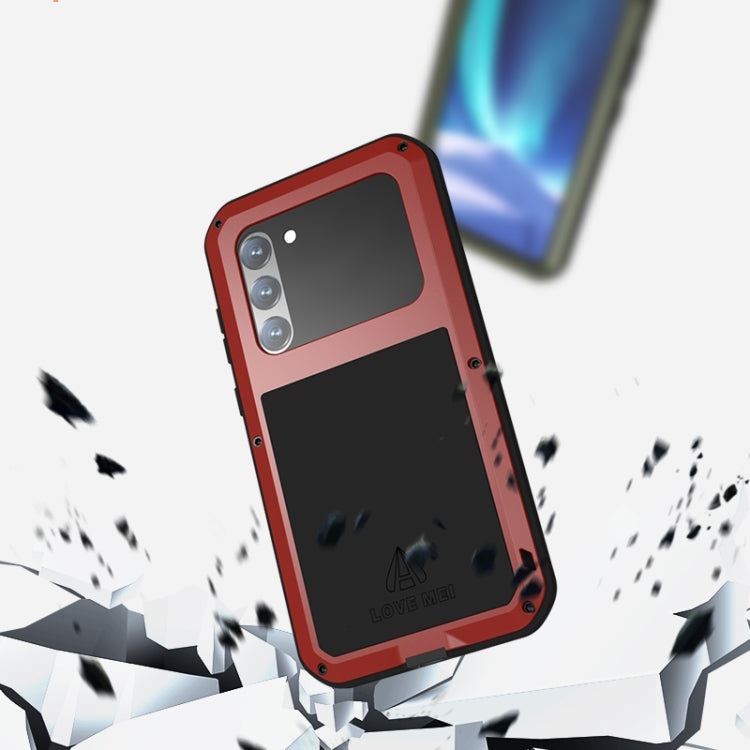 For Samsung Galaxy S23+ 5G LOVE MEI Metal Shockproof Life Waterproof Dustproof Phone Case(Black) - Galaxy S23+ 5G Cases by LOVE MEI | Online Shopping UK | buy2fix