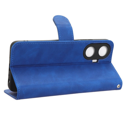 For Realme C55 Skin Feel Magnetic Flip Leather Phone Case(Blue) - Realme Cases by buy2fix | Online Shopping UK | buy2fix