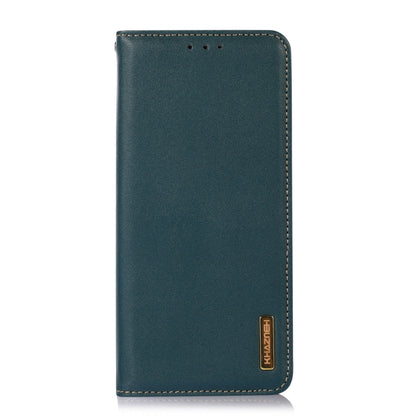 For Sony Xperia 10 V KHAZNEH Nappa Top Layer Cowhide Leather Phone Case(Green) - Sony Cases by buy2fix | Online Shopping UK | buy2fix