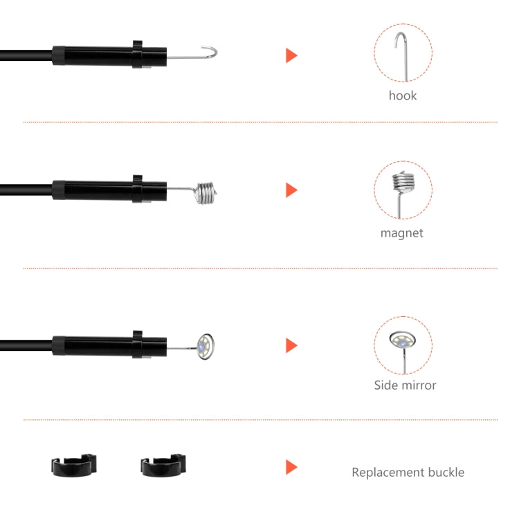 P130 5.5mm 4.3 inch Single Camera with Screen Endoscope, Length:5m - Consumer Electronics by buy2fix | Online Shopping UK | buy2fix