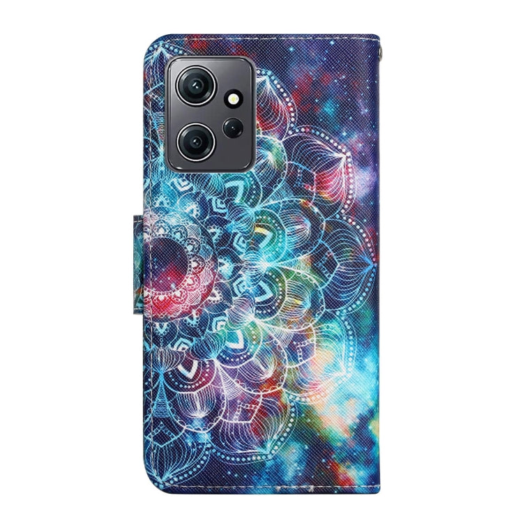 For Xiaomi Redmi Note 12 4G Global Colored Drawing Pattern Flip Leather Phone Case(Star Mandala) - Note 12 Cases by buy2fix | Online Shopping UK | buy2fix