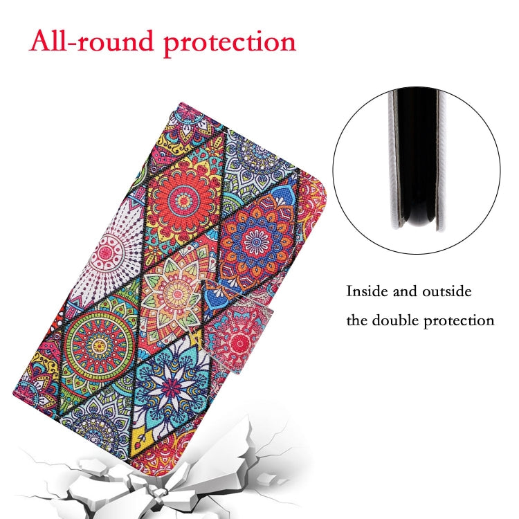 For Xiaomi Redmi Note 12 5G Global/Poco X5 Colored Drawing Pattern Flip Leather Phone Case(Diamond Totem) - Note 12 Cases by buy2fix | Online Shopping UK | buy2fix