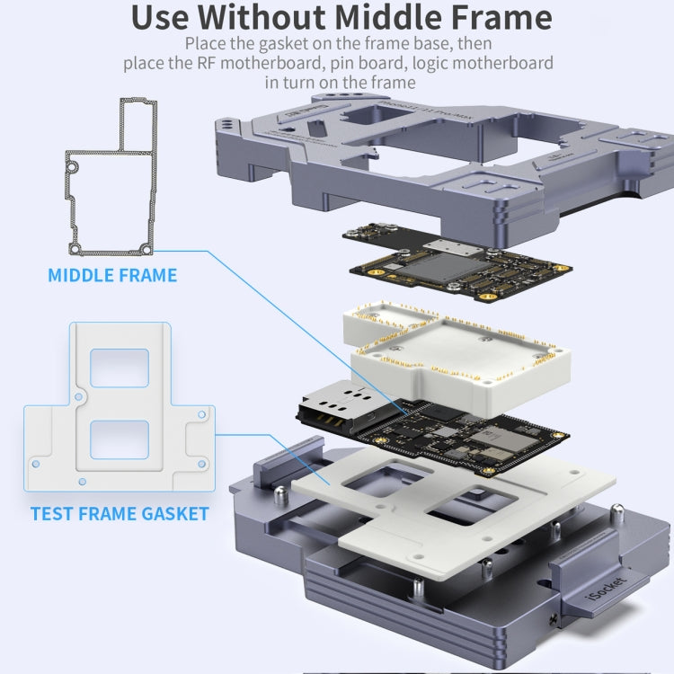 Qianli iSocket Motherboard Layered Test Fixture For iPhone 11 Series - Repair Fixture by QIANLI | Online Shopping UK | buy2fix