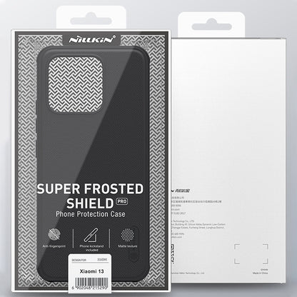 For Xiaomi 13 NILLKIN Frosted Shield Pro Magnetic Magsafe Phone Case(Black) - 13 Cases by NILLKIN | Online Shopping UK | buy2fix