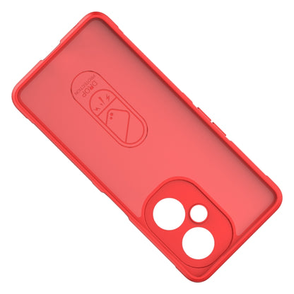 For OnePlus Nord CE 3 Magic Shield TPU + Flannel Phone Case(Red) - OnePlus Cases by buy2fix | Online Shopping UK | buy2fix