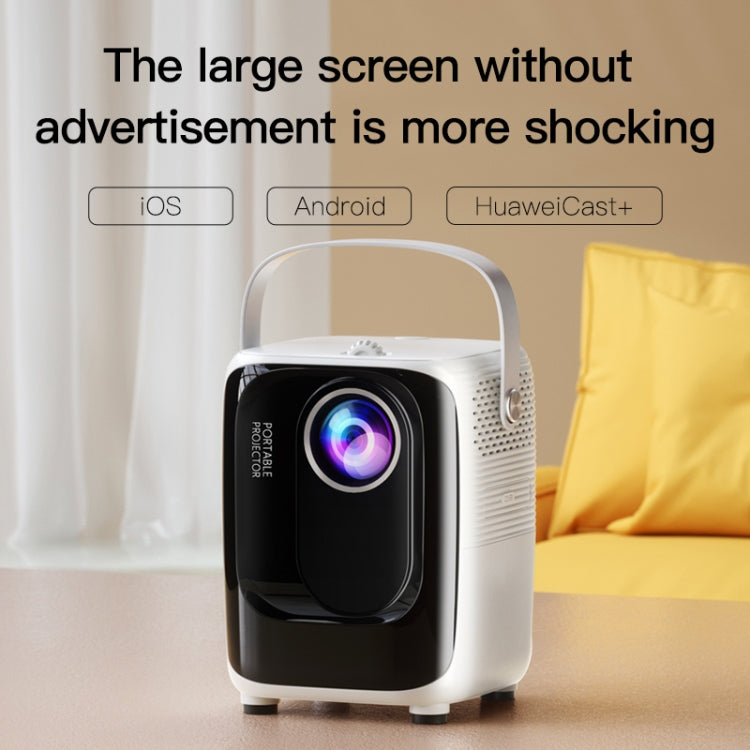 A007 Portable 1280 x 720 HD 113 ANSI Smart LED Projector, Plug:US Plug(Black) - Consumer Electronics by buy2fix | Online Shopping UK | buy2fix