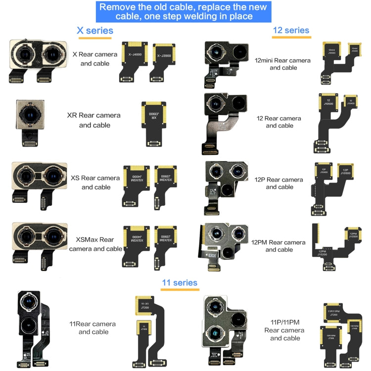 For iPhone XS / XS Max J3900 i2C Back Facing Wide Camera Cable - Repair & Spare Parts by buy2fix | Online Shopping UK | buy2fix