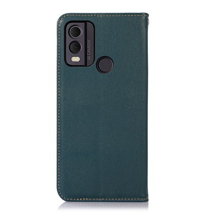 For Nokia C22 4G KHAZNEH Nappa Top Layer Cowhide Leather Phone Case(Green) - Nokia Cases by buy2fix | Online Shopping UK | buy2fix