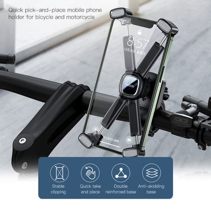 Yesido C191 4-axis Support Bicycle Handle Phone Holder(Black) -  by buy2fix | Online Shopping UK | buy2fix