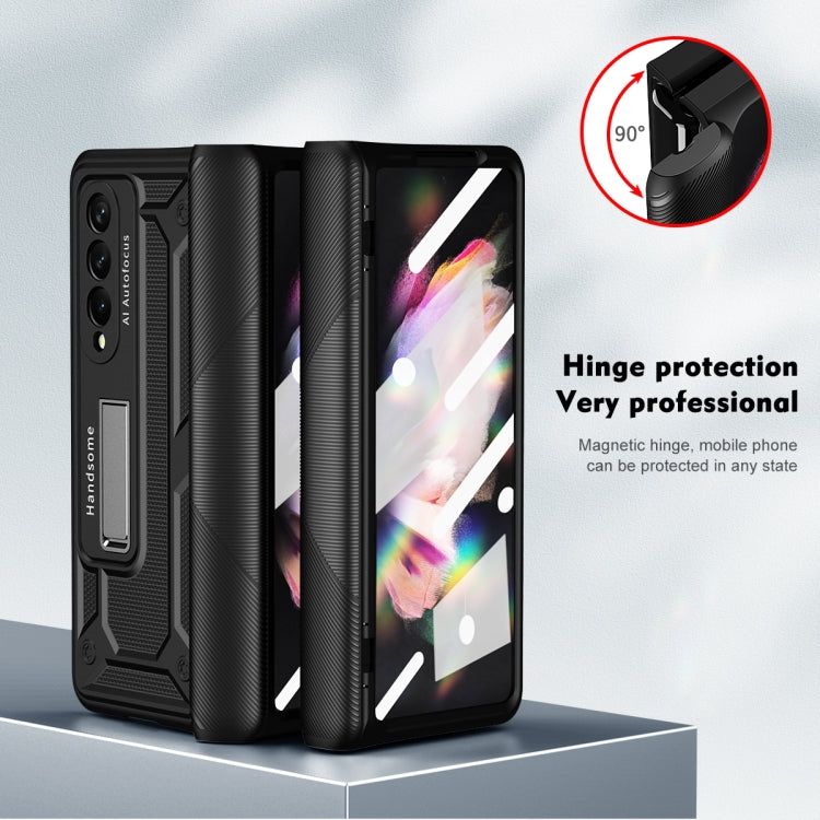 For Samsung Galaxy Z Fold2 5G integrated Shockproof Phone Case with Hinge(Black) - Galaxy Phone Cases by buy2fix | Online Shopping UK | buy2fix