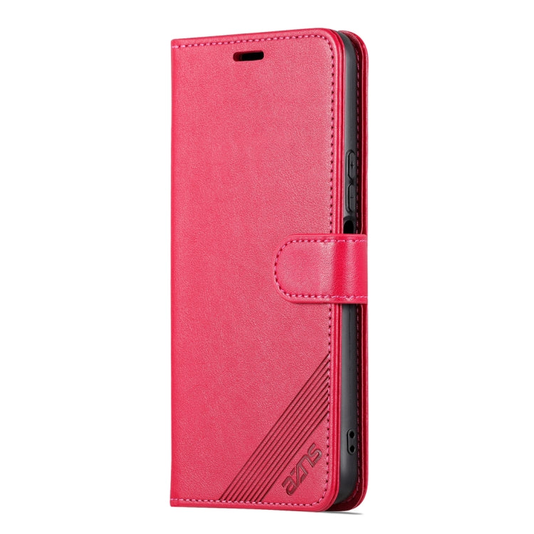 For Honor 70 Lite AZNS Sheepskin Texture Flip Leather Phone Case(Red) - Honor Cases by AZNS | Online Shopping UK | buy2fix