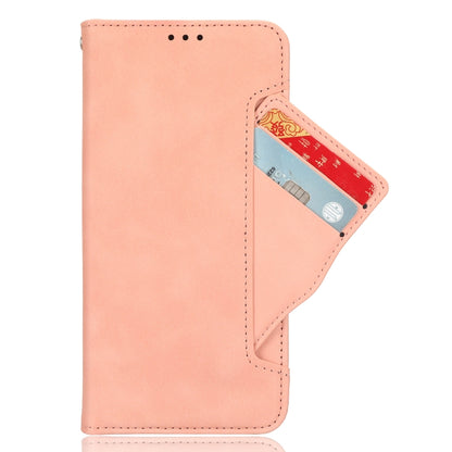 For OnePlus Nord CE 3 Lite Skin Feel Calf Texture Card Slots Leather Phone Case(Pink) - OnePlus Cases by buy2fix | Online Shopping UK | buy2fix