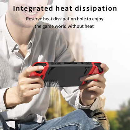 GKK For Steam Deck Color Contrast Anti-fall Game Console Case(Red) - Accessories by GKK | Online Shopping UK | buy2fix