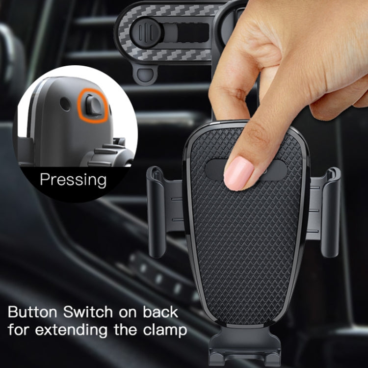 Yesido C105 Car Air Outlet Dual Clip Mobile Phone Navigation Holder(Black) -  by Yesido | Online Shopping UK | buy2fix