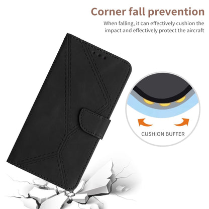 For Xiaomi Redmi A1 / A2 Stitching Embossed Leather Phone Case(Black) - Xiaomi Cases by buy2fix | Online Shopping UK | buy2fix