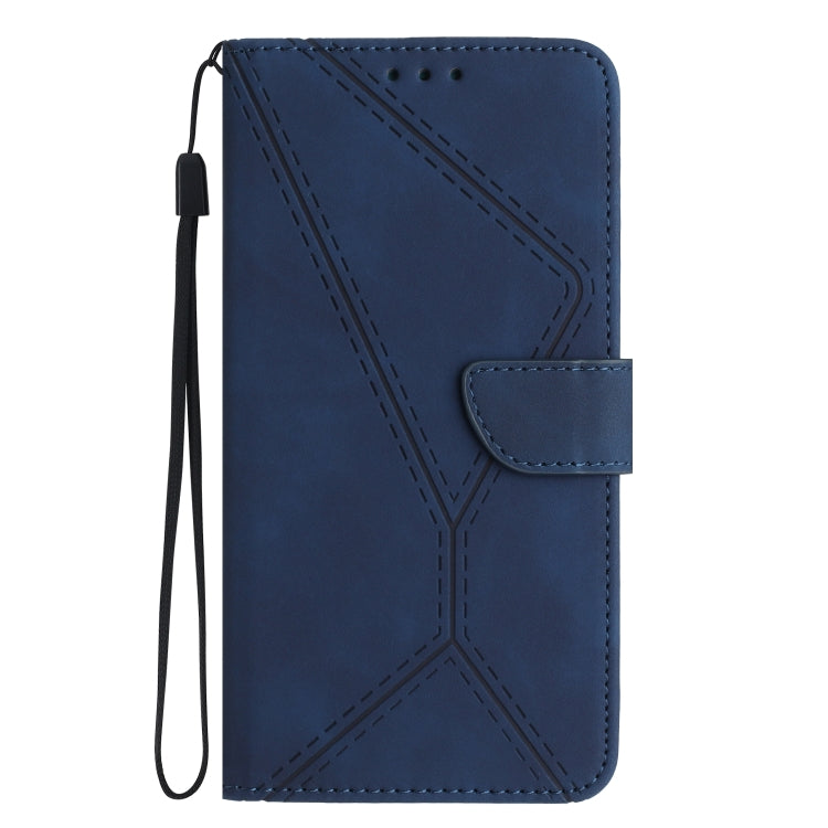 For Xiaomi Redmi Note 12S Stitching Embossed Leather Phone Case(Blue) - Xiaomi Cases by buy2fix | Online Shopping UK | buy2fix