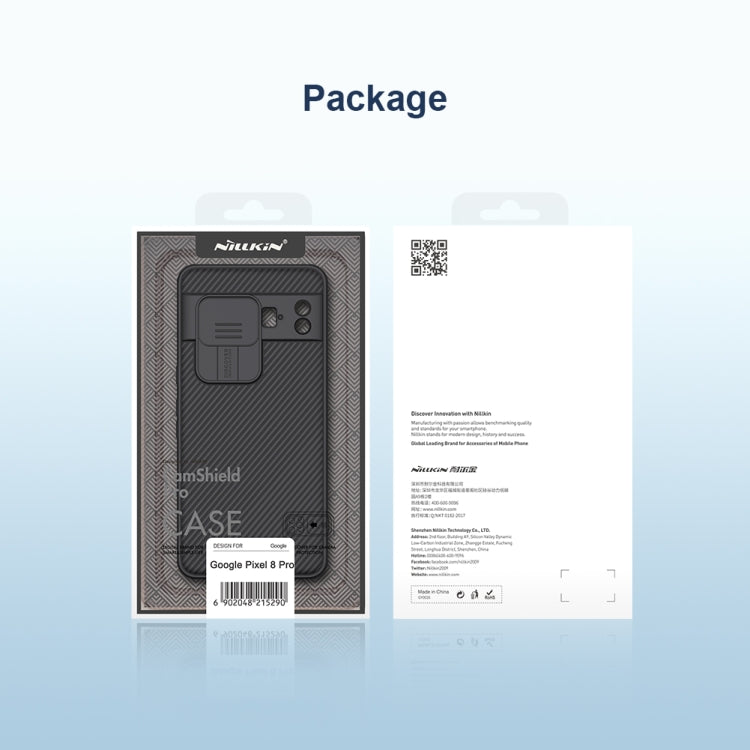 For Google Pixel 8 Pro NILLKIN CamShield Pro PC Phone Case(Black) - Google Cases by NILLKIN | Online Shopping UK | buy2fix