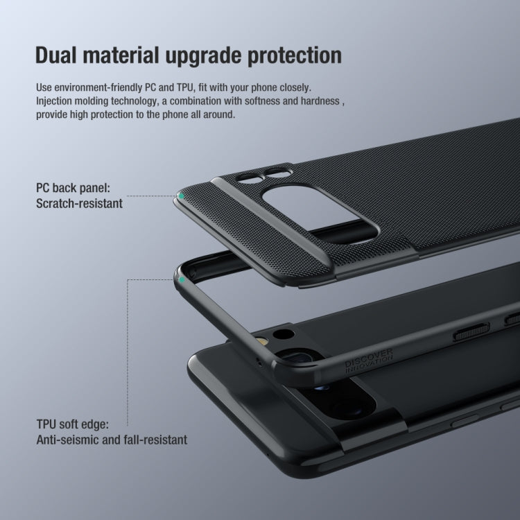 For Google Pixel 8 Pro NILLKIN Frosted Shield Pro PC + TPU Phone Case(Black) - Google Cases by NILLKIN | Online Shopping UK | buy2fix