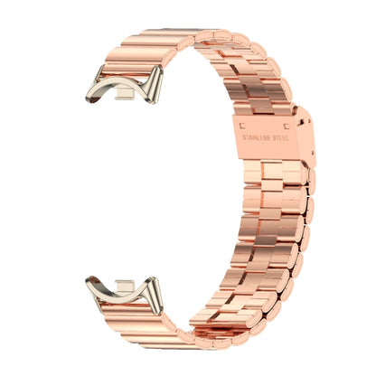 For Xiaomi Mi Band 8 / 9 / 9 NFC Mijobs Bamboo Buckle Stainless Steel Watch Band(Rose Gold+Light Gold) - Watch Bands by MIJOBS | Online Shopping UK | buy2fix