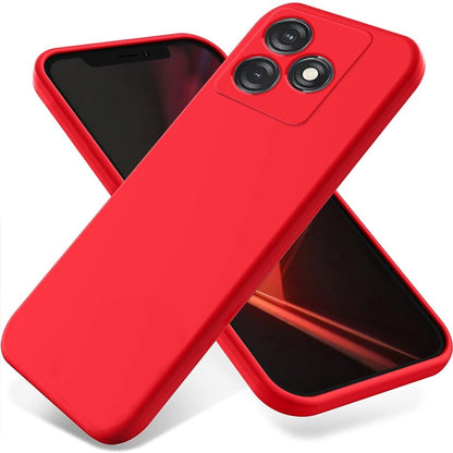 For Tecno Spark 10 4G / 10C 4G Pure Color Liquid Silicone Shockproof Phone Case(Red) - Tecno Cases by buy2fix | Online Shopping UK | buy2fix