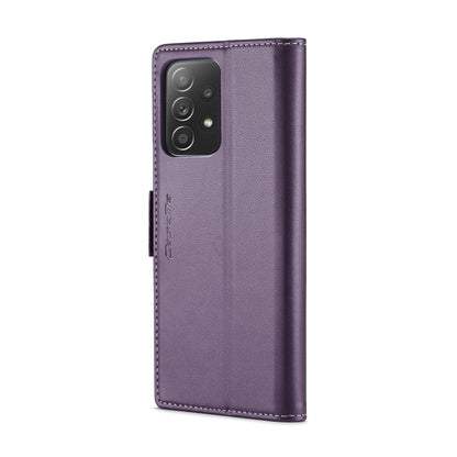 For Samsung Galaxy A52/A52s 5G CaseMe 023 Butterfly Buckle Litchi Texture RFID Anti-theft Leather Phone Case(Pearly Purple) - Galaxy Phone Cases by CaseMe | Online Shopping UK | buy2fix