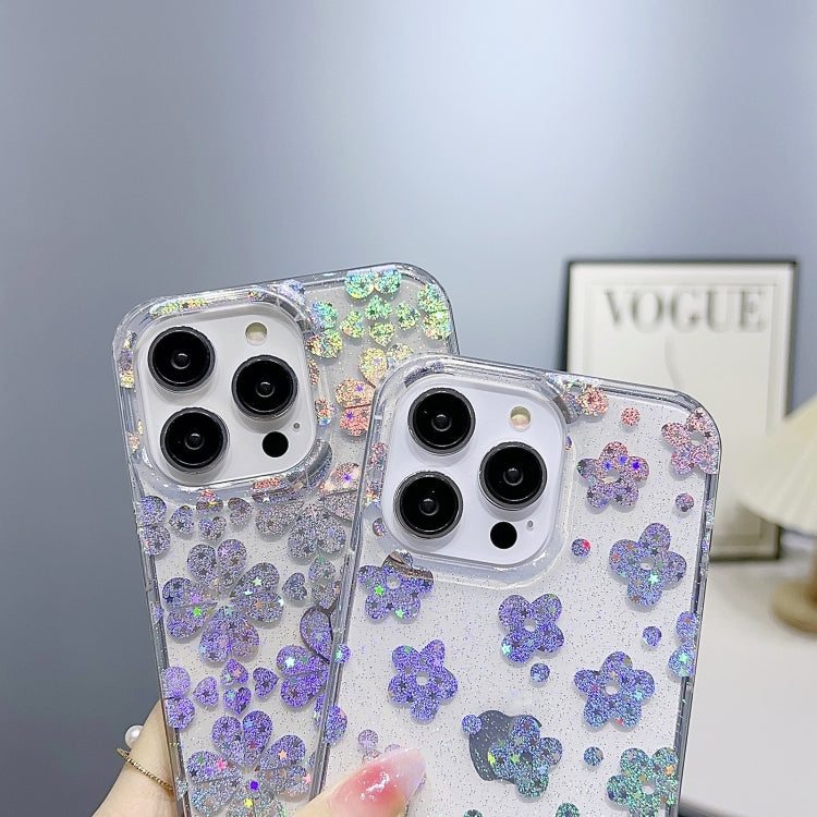 For iPhone 14 Pro Little Star Series Glitter Powder TPU Phone Case(Little Rabbit) - iPhone 14 Pro Cases by buy2fix | Online Shopping UK | buy2fix