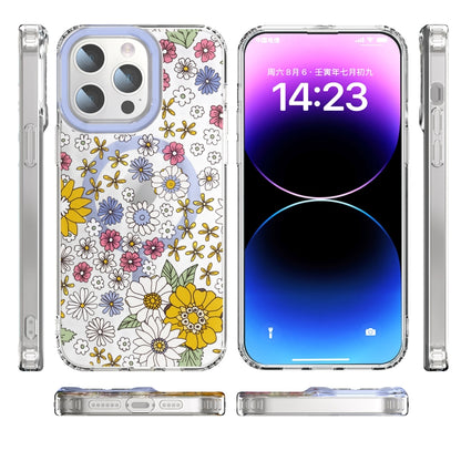 For iPhone 12 Pro Max MagSafe Magnetic TPU Phone Case(Little Flower) - iPhone 12 Pro Max Cases by buy2fix | Online Shopping UK | buy2fix