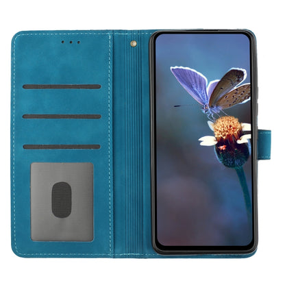 For Xiaomi 12 Pro Flower Embossing Pattern Leather Phone Case(Blue) - 12 Pro Cases by buy2fix | Online Shopping UK | buy2fix