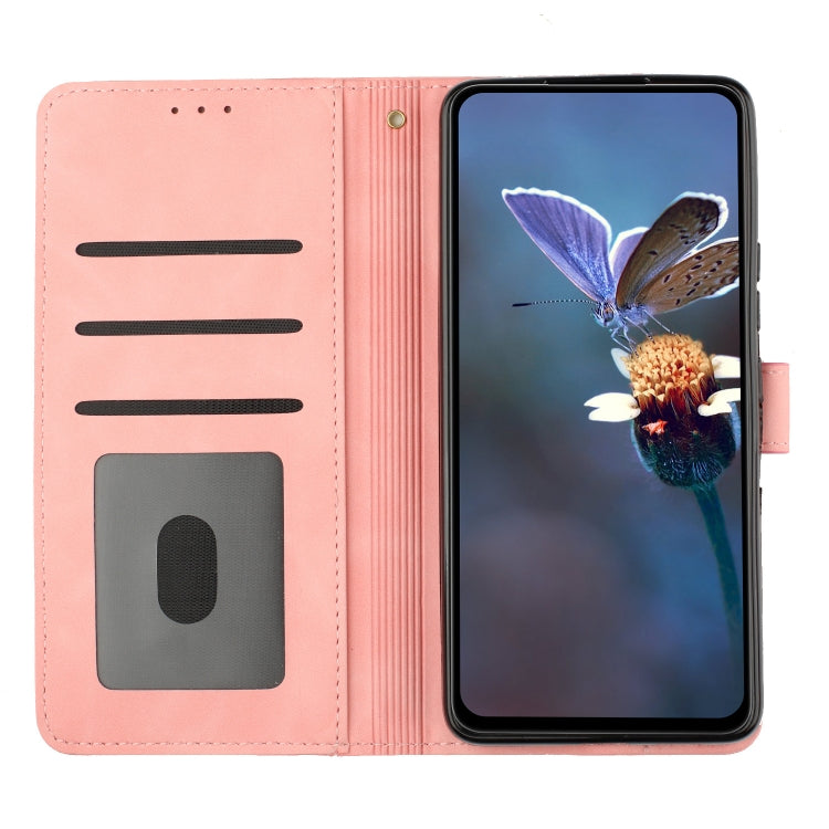 For Xiaomi Redmi 9A Flower Embossing Pattern Leather Phone Case(Pink) - Xiaomi Cases by buy2fix | Online Shopping UK | buy2fix