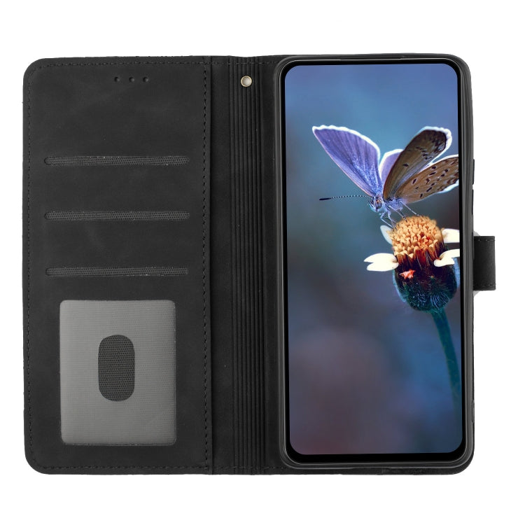 For Xiaomi Redmi Note 8T Flower Embossing Pattern Leather Phone Case(Black) - Xiaomi Cases by buy2fix | Online Shopping UK | buy2fix