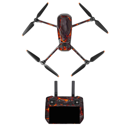For DJI Mavic 3 Pro / RC Pro Sunnylife Drone Body Remote Control Decorative Stickers Set(Lava Black) - Stickers by Sunnylife | Online Shopping UK | buy2fix