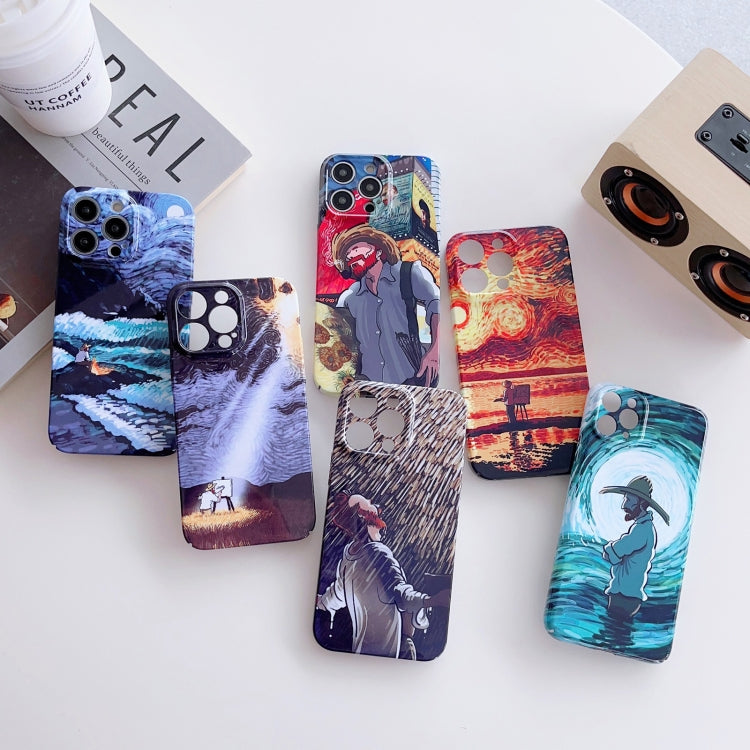 For iPhone 11 Pro Max Precise Hole Oil Painting Pattern PC Phone Case(Shine) - iPhone 11 Pro Max Cases by buy2fix | Online Shopping UK | buy2fix