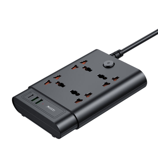 Yesido MC-11 4 Plugs + PD 20W+2 QC3.0 Ports 2650W Multi-functional High Power Socket(UK Plug) - Extension Socket by Yesido | Online Shopping UK | buy2fix