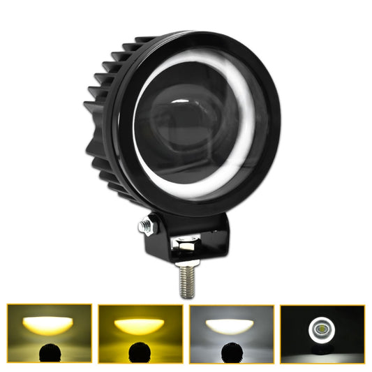 S12 Motorcycle Round Fisheye Lens Spotlight(Black) - Headlights by buy2fix | Online Shopping UK | buy2fix