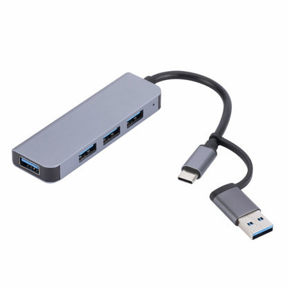 2301 4 in 1 USB+USB-C/Type-C to USB Multi-function Docking Station HUB Adapter - USB HUB by buy2fix | Online Shopping UK | buy2fix