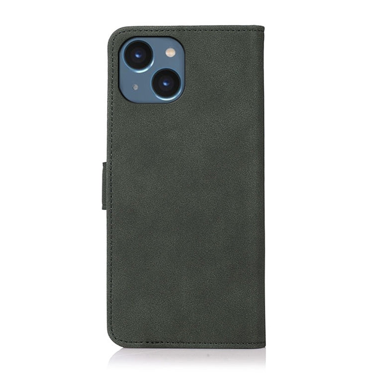 For iPhone 15 Plus KHAZNEH Matte Texture Leather Phone Case(Green) - iPhone 15 Plus Cases by buy2fix | Online Shopping UK | buy2fix