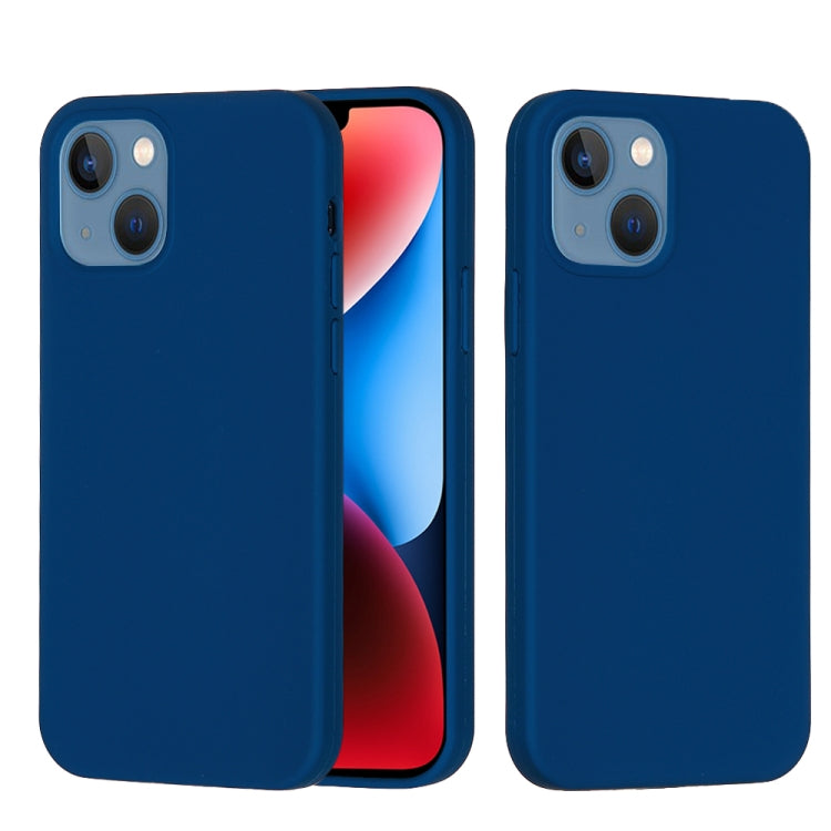 For iPhone 15 Plus Solid Color Silicone Phone Case(Cobalt Blue) - iPhone 15 Plus Cases by buy2fix | Online Shopping UK | buy2fix