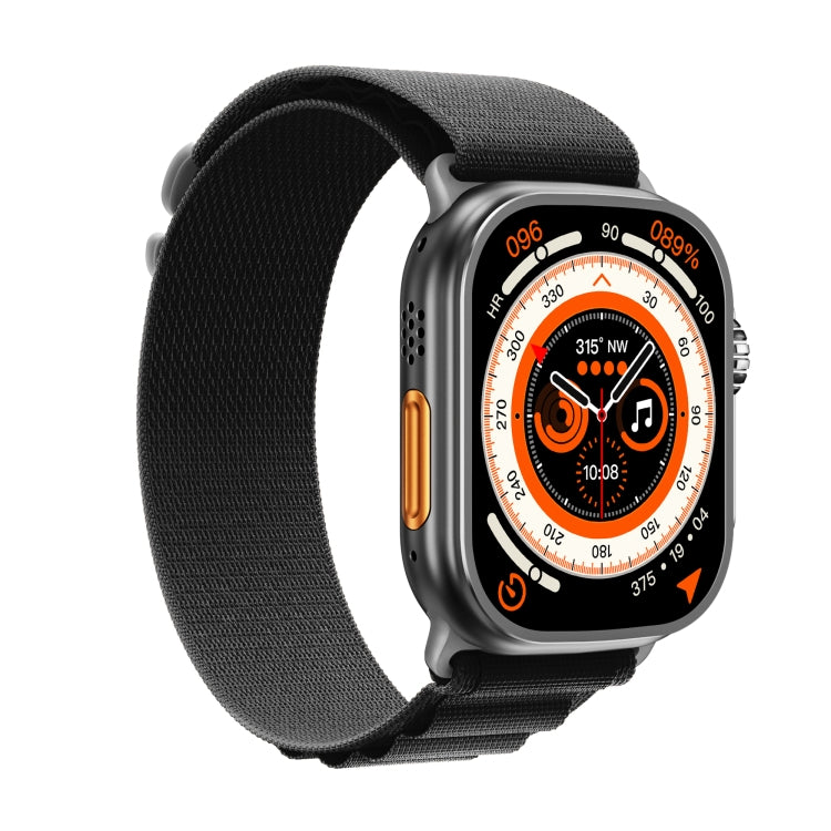 WS-E9 Ultra 2.2 inch IP67 Waterproof Loop Nylon Band Smart Watch, Support Heart Rate / NFC(Black) - Smart Watches by buy2fix | Online Shopping UK | buy2fix
