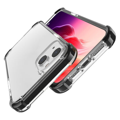 For iPhone 15 Four-corner Shockproof TPU + Acrylic Phone Case(Black + Transparent) - iPhone 15 Cases by buy2fix | Online Shopping UK | buy2fix