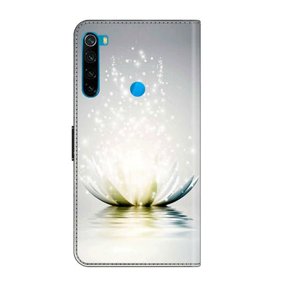 For Xiaomi Redmi Note 8 Crystal 3D Shockproof Protective Leather Phone Case(Light Lotus) - Xiaomi Cases by buy2fix | Online Shopping UK | buy2fix
