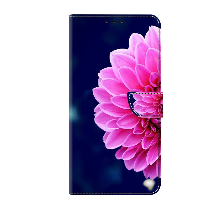 For Xiaomi Redmi Note 8 Pro Crystal 3D Shockproof Protective Leather Phone Case(Pink Petals) - Xiaomi Cases by buy2fix | Online Shopping UK | buy2fix