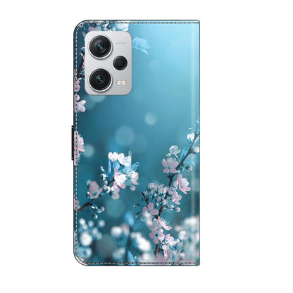 For Xiaomi Redmi Note 12 Pro+ Crystal 3D Shockproof Protective Leather Phone Case(Plum Flower) - Xiaomi Cases by buy2fix | Online Shopping UK | buy2fix