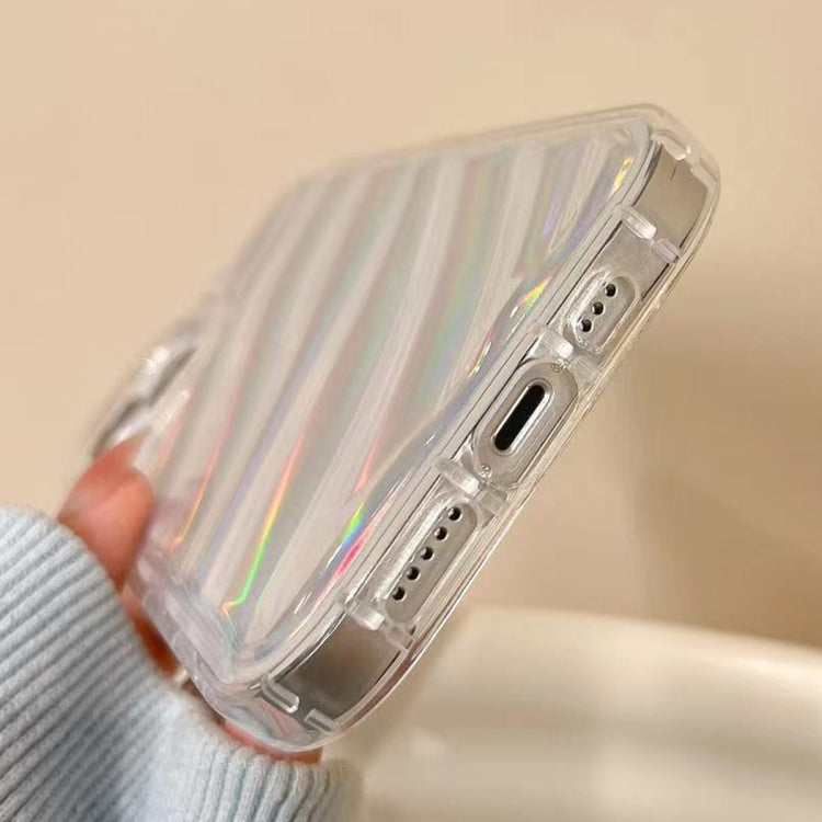 For iPhone 11 Laser Sequin Waves TPU Phone Case(Transparent) - iPhone 11 Cases by buy2fix | Online Shopping UK | buy2fix