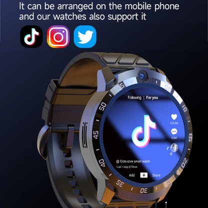 MT27 4G+64G 1.6 inch IP67 Waterproof 4G Android 8.1 Smart Watch Support Heart Rate / GPS, Type:Leather Band - Android Watch by buy2fix | Online Shopping UK | buy2fix