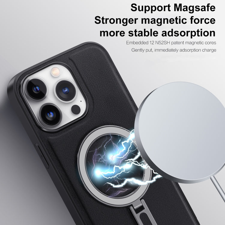 For iPhone 13 Pro Max MagSafe Magnetic Holder Phone Case(Royal Blue) - iPhone 13 Pro Max Cases by buy2fix | Online Shopping UK | buy2fix