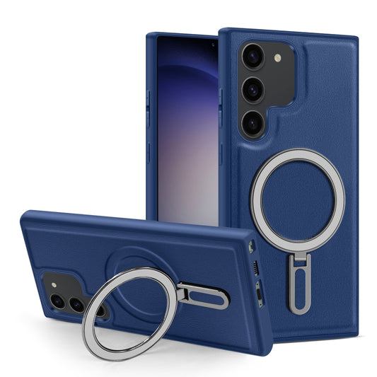 For Samsung Galaxy S23+ 5G MagSafe Magnetic Holder Phone Case(Royal Blue) - Galaxy S23+ 5G Cases by buy2fix | Online Shopping UK | buy2fix
