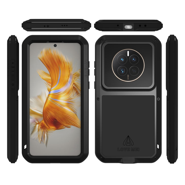 For Huawei Mate 50 LOVE MEI POWERFUL Metal Shockproof Life Waterproof Dustproof Phone Case(Red) - Huawei Cases by LOVE MEI | Online Shopping UK | buy2fix